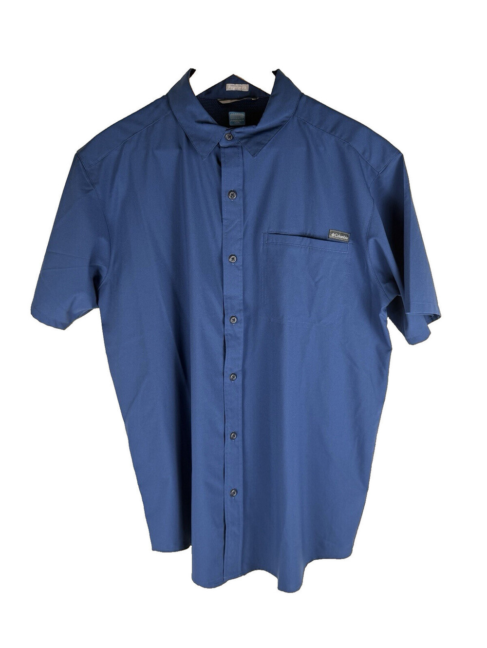 Columbia PFG Men's Slack Tide Camp Shirt Blue Freezer Coil Reg. Fit Size Med.